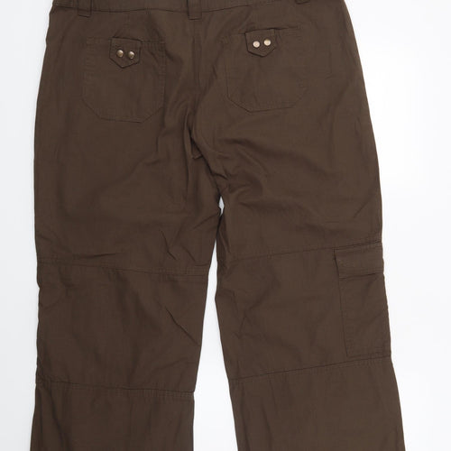 George Womens Brown   Capri Trousers Size 18 L25 in