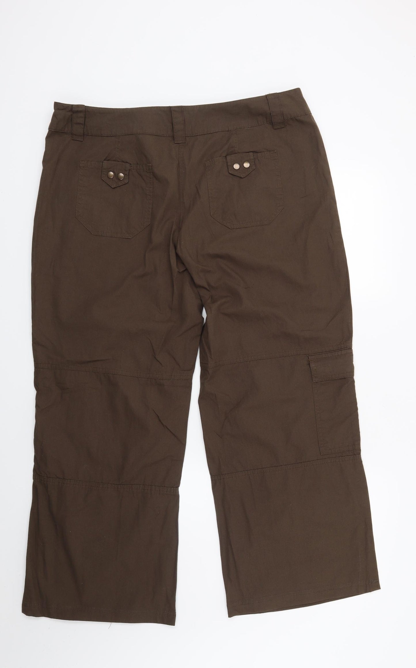 George Womens Brown   Capri Trousers Size 18 L25 in