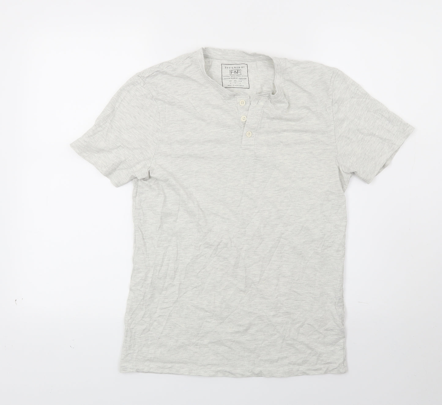 F&F Mens White    T-Shirt Size S