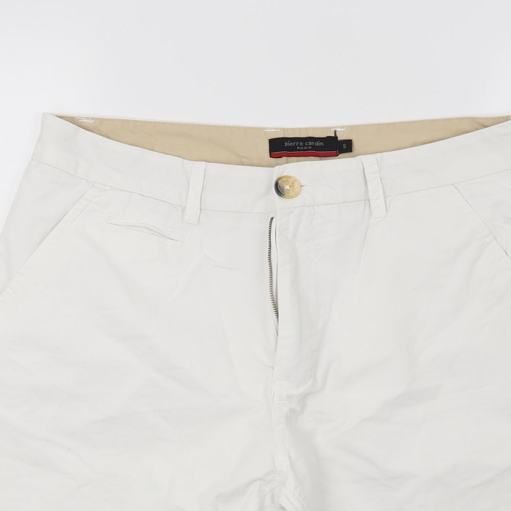 Pierre Cardin Mens White   Chino Shorts Size S