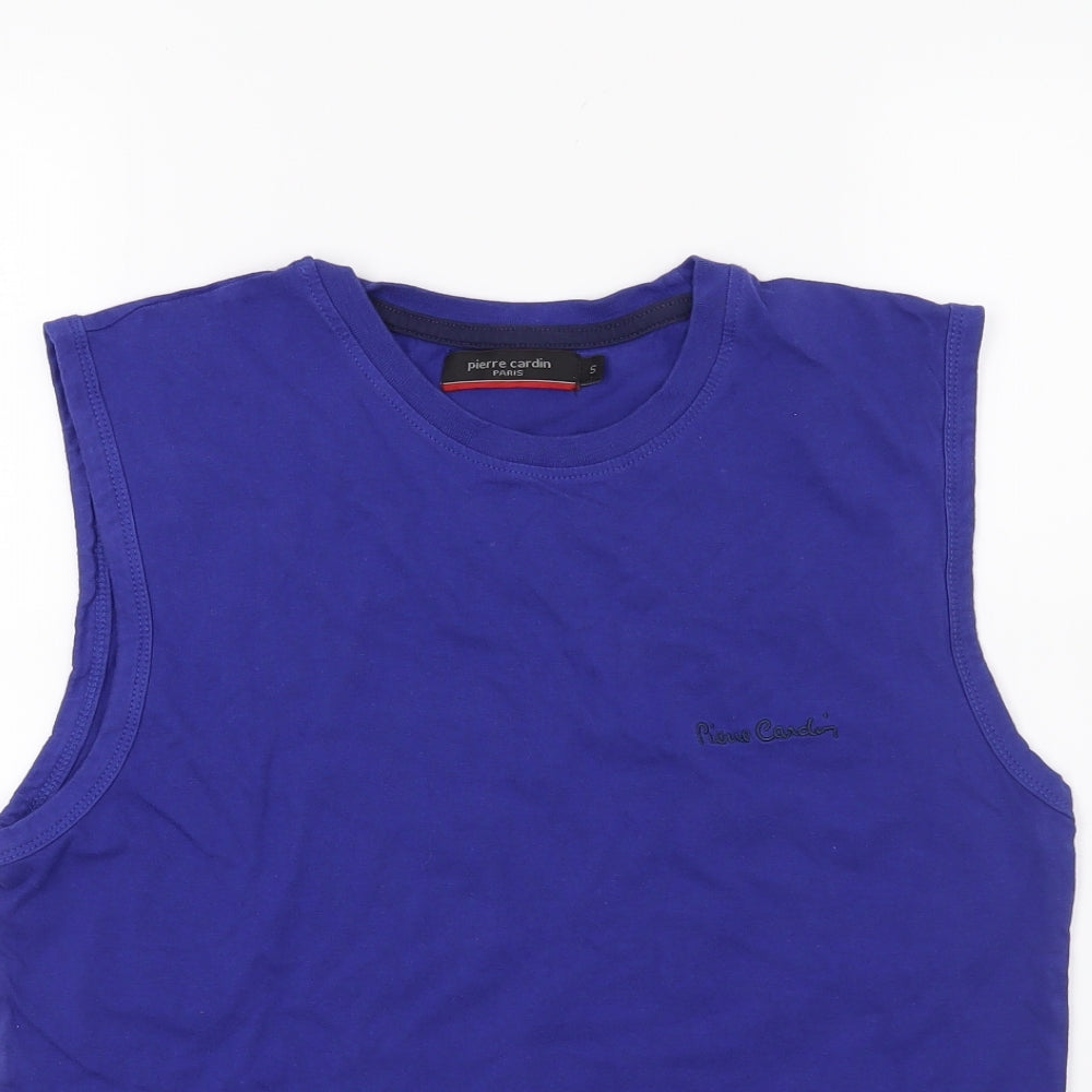 Pierre Cardin Mens Blue  Jersey  T-Shirt Size S
