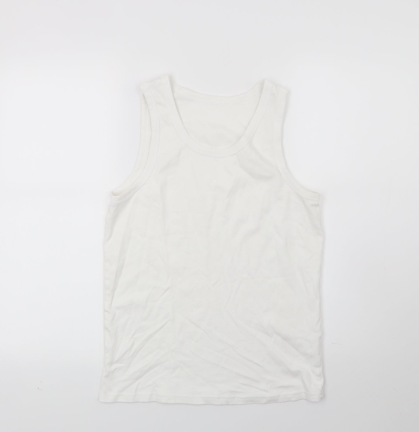 Debenhams Mens White    T-Shirt Size S  - Vest
