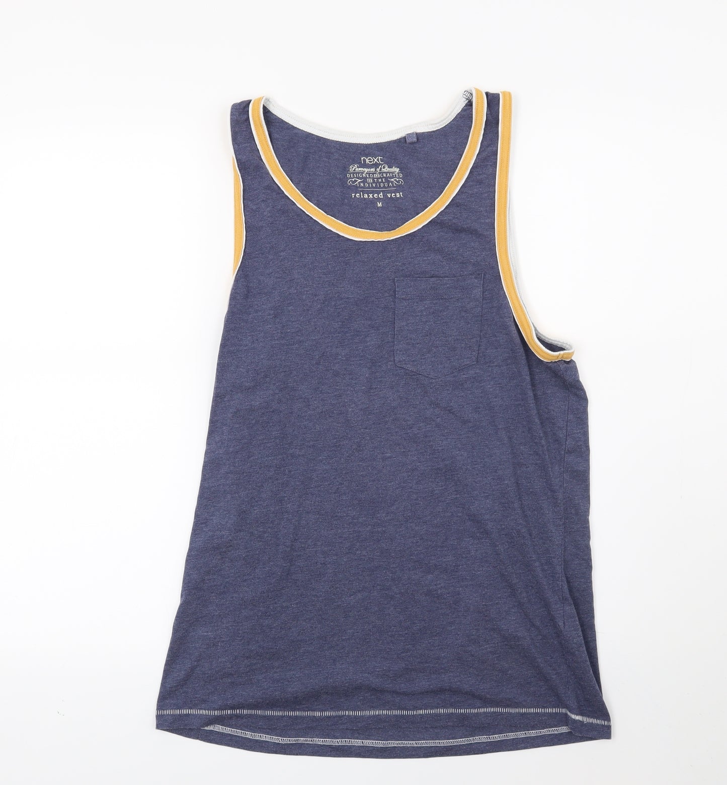 NEXT Mens Blue    T-Shirt Size M  - Vest top