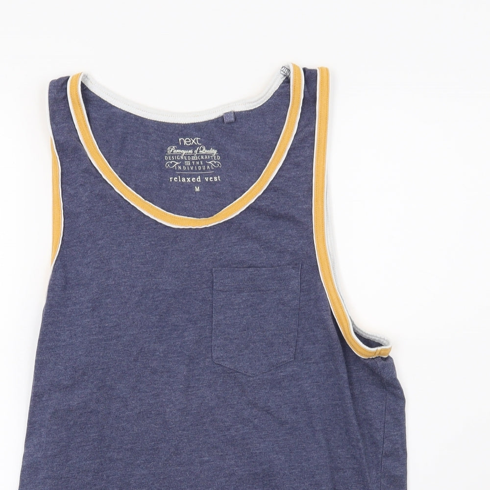 NEXT Mens Blue    T-Shirt Size M  - Vest top