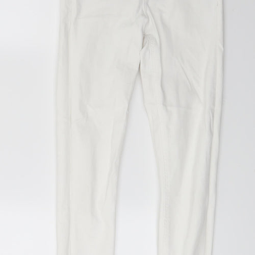 Topshop Womens White  Denim Skinny Jeans Size 25 in L23 in