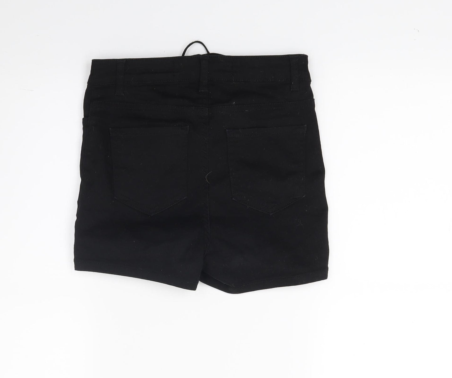 Primark Womens Black  Denim Cut-Off Shorts Size 6
