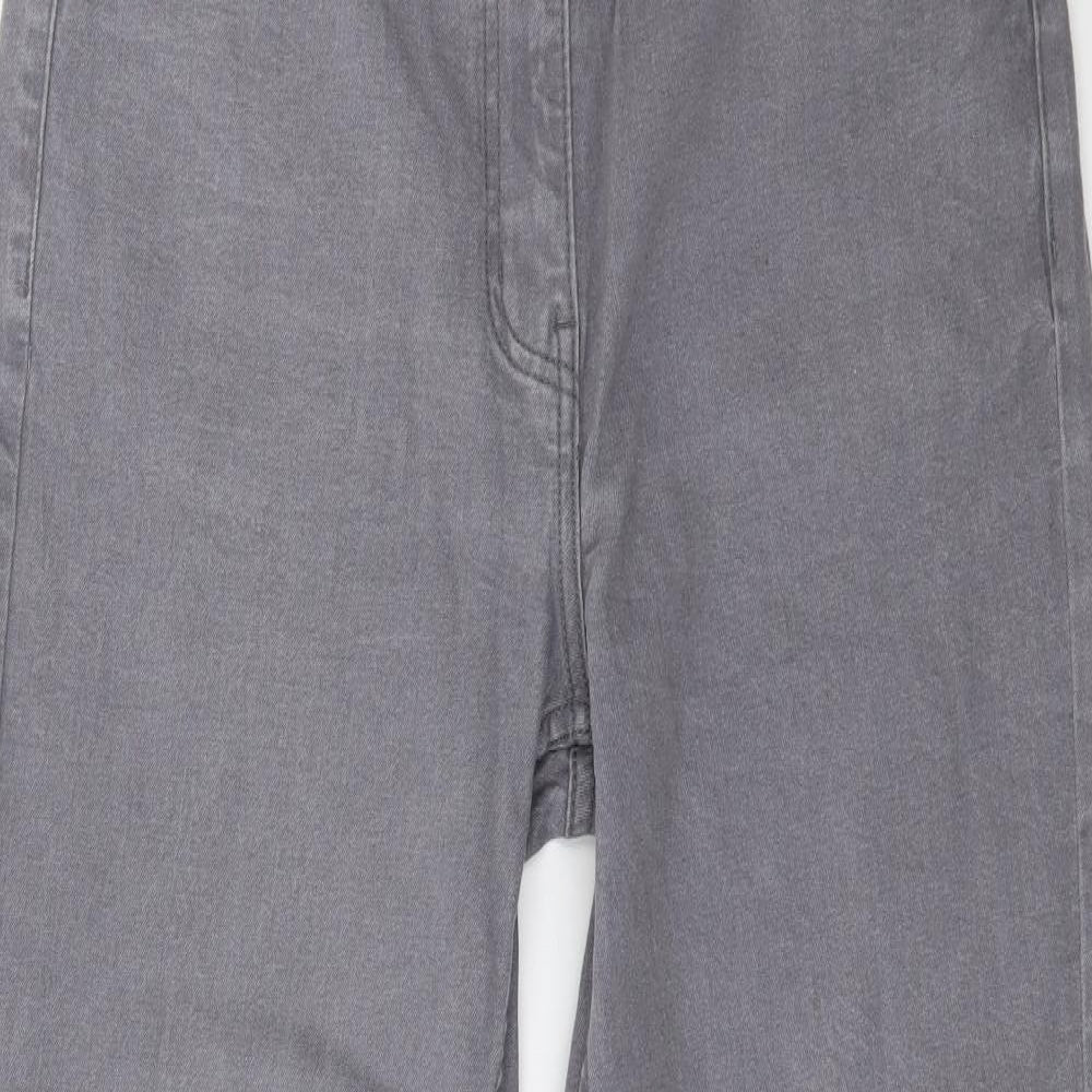 Cotton Traders Womens Grey  Denim Straight Jeans Size 16 L28 in