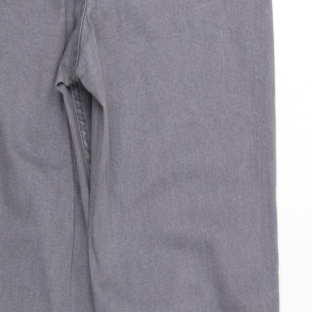 Cotton Traders Womens Grey  Denim Straight Jeans Size 16 L28 in