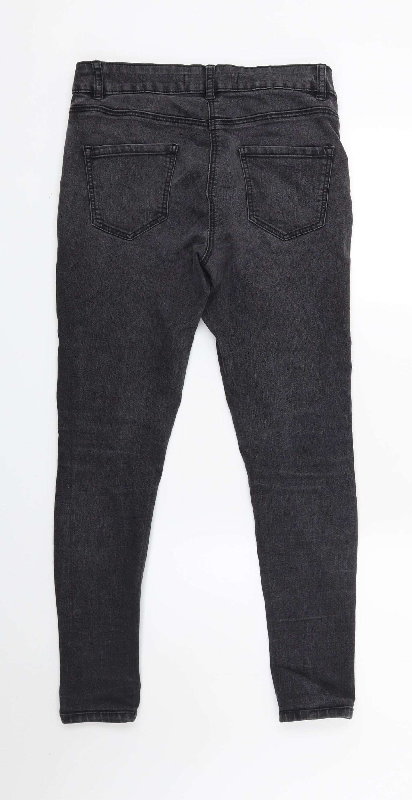 George Womens Black  Denim Skinny Jeans Size 10 L25 in