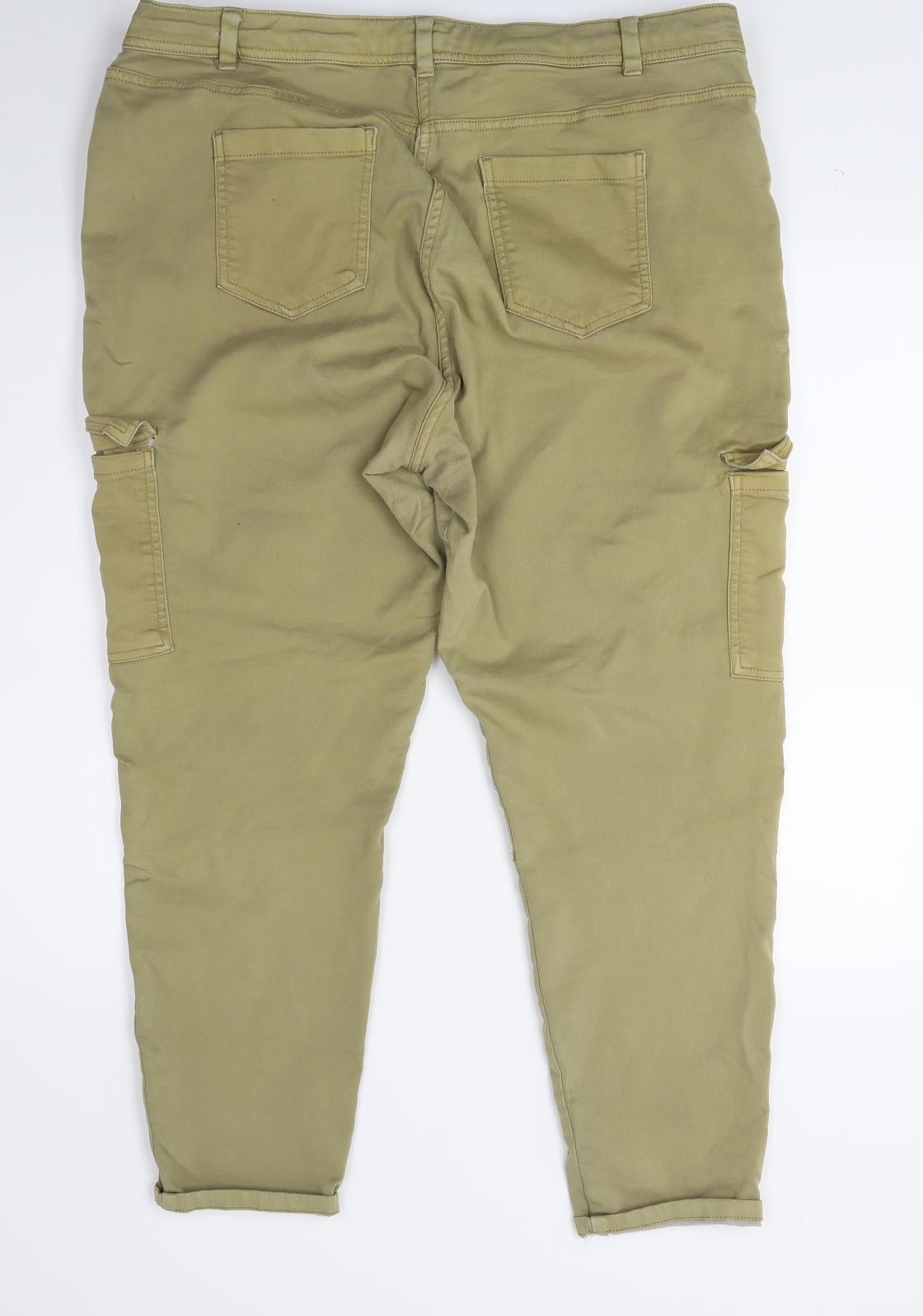 Marks and Spencer Mens Green   Cropped Jeans Size 20 L24 in