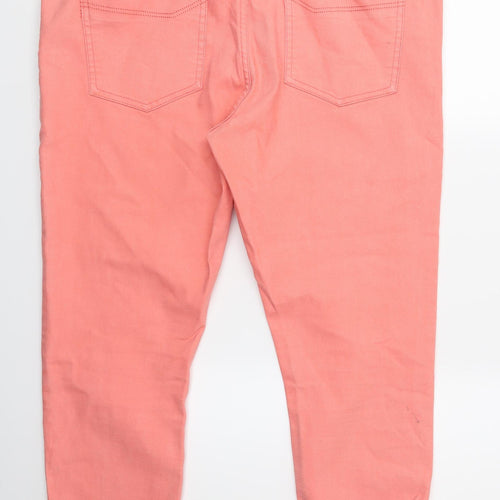 George Womens Red  Denim Capri Jeans Size 18 L22 in
