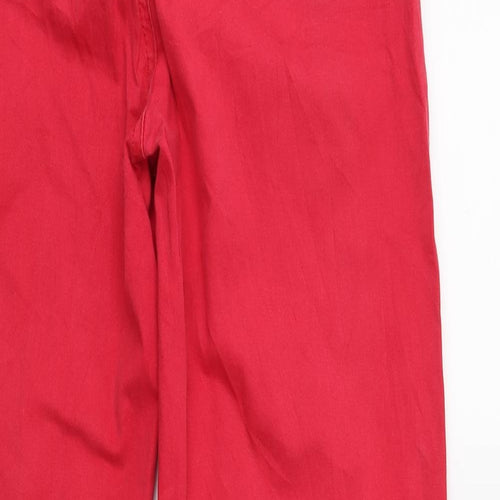 Stompberg Mens Red  Denim Chino Trousers Size 32 in L32 in