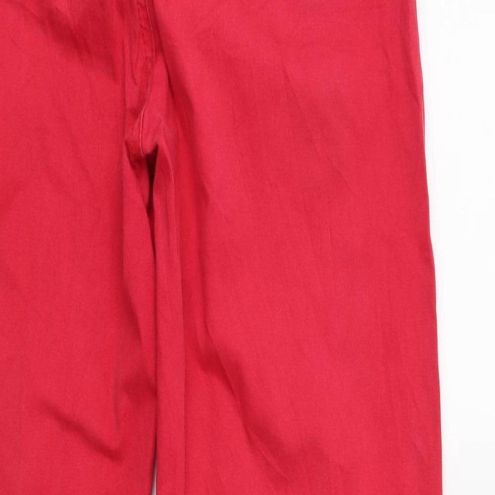 Stompberg Mens Red  Denim Chino Trousers Size 32 in L32 in