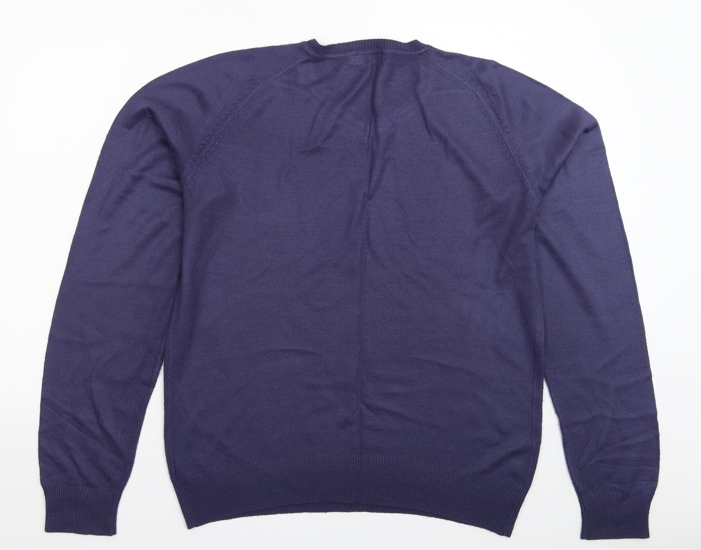F&F Mens Blue  Knit Pullover Jumper Size S
