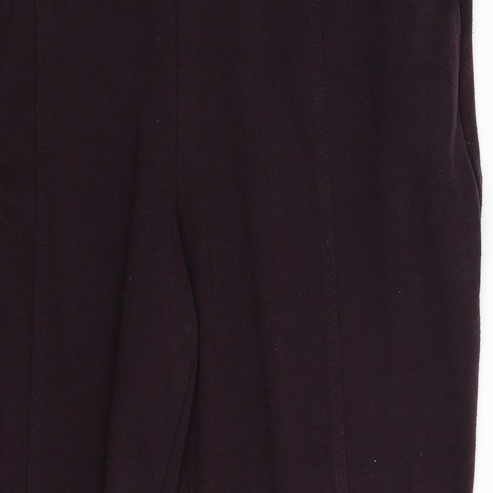 Marks and Spencer Womens Purple   Trousers  Size 16 L26 in