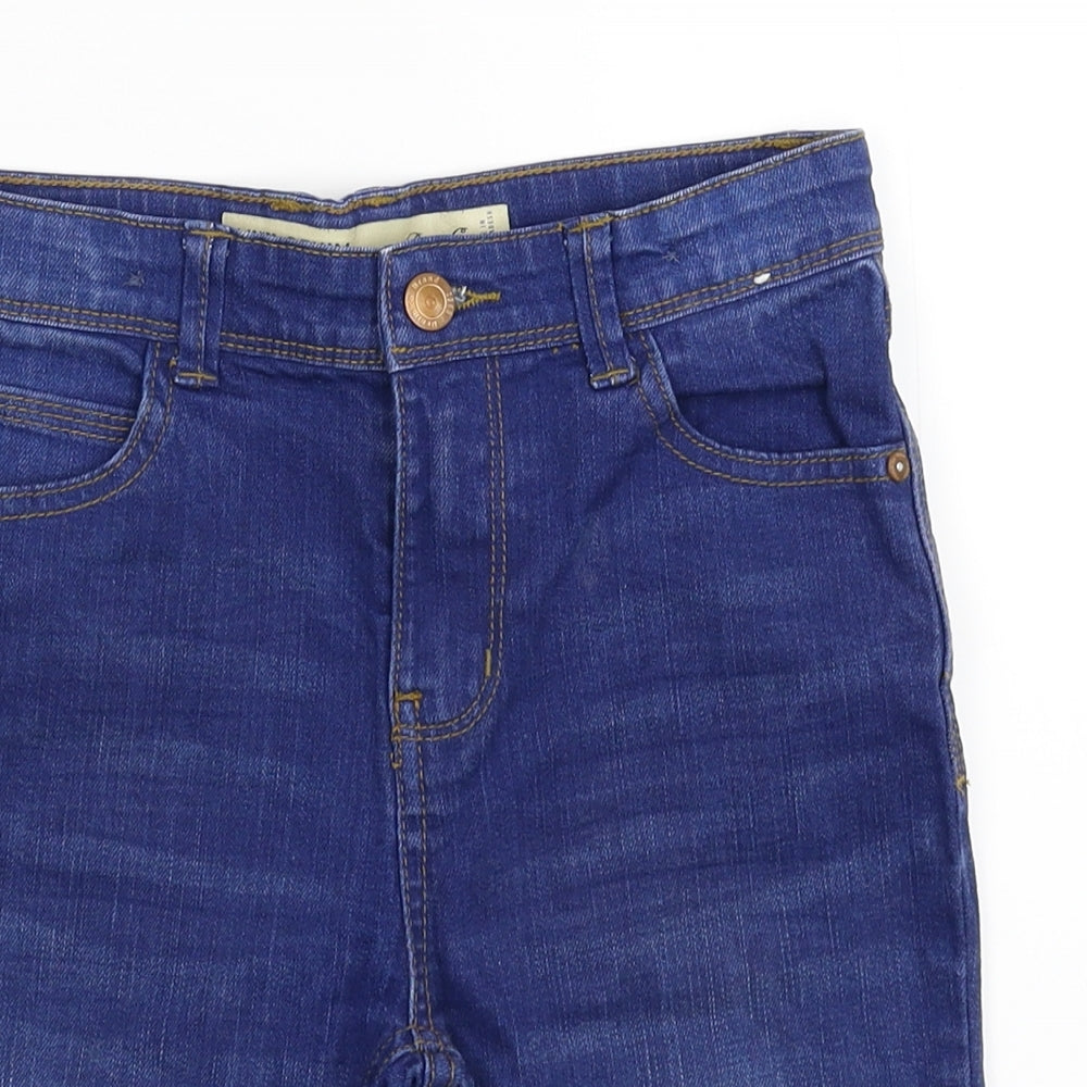 Denim & Co. Girls Blue  Denim Bermuda Shorts Size 10 Years