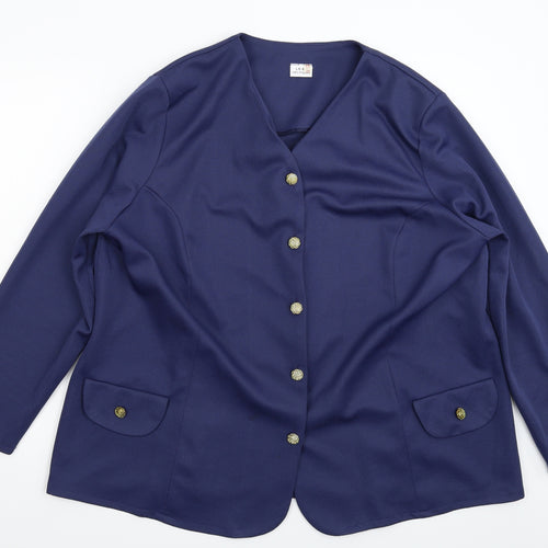 Preworn Womens Blue   Jacket Blazer Size 24