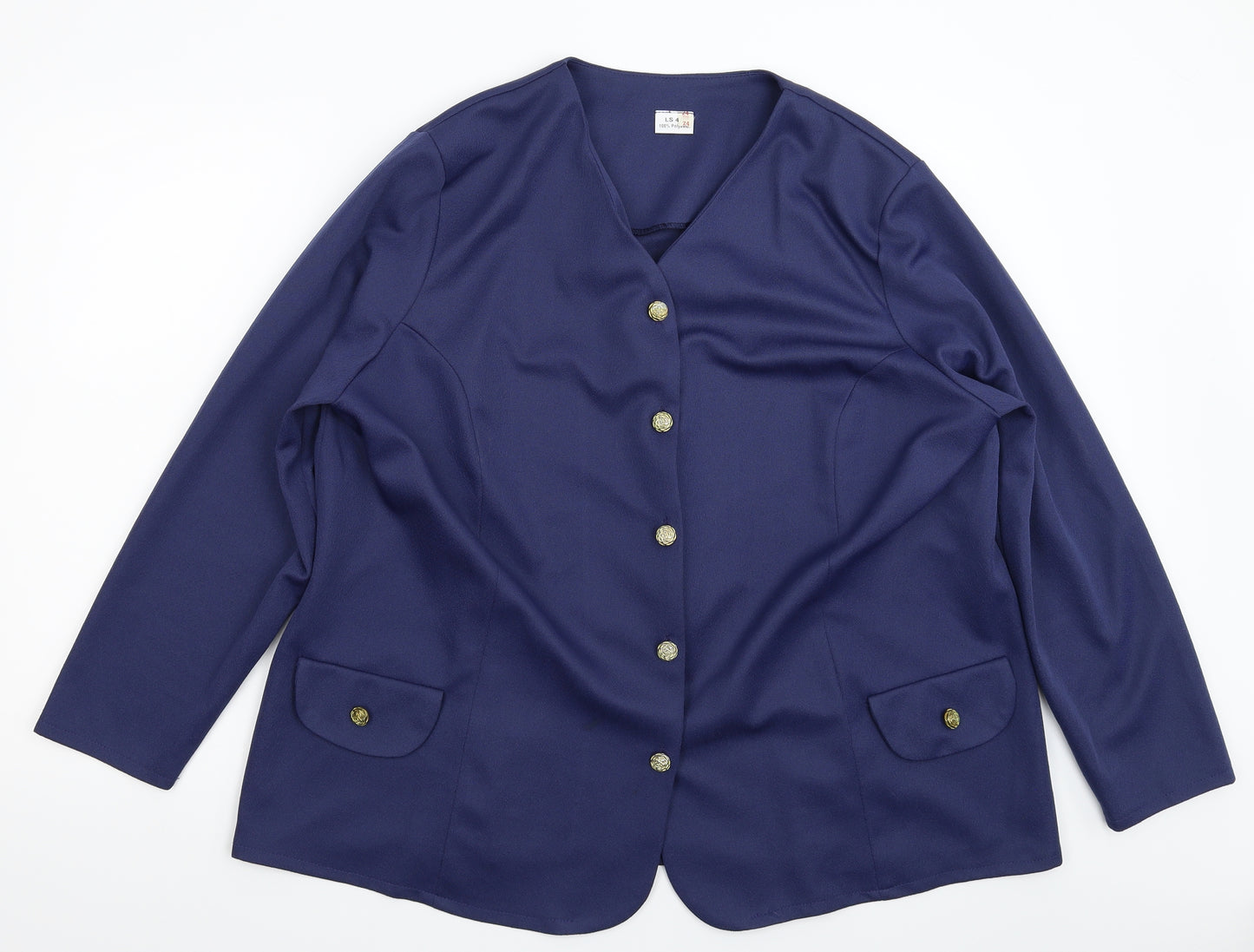 Preworn Womens Blue   Jacket Blazer Size 24