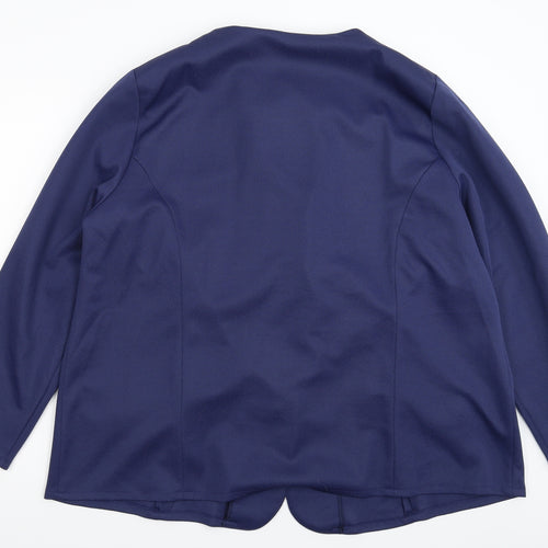 Preworn Womens Blue   Jacket Blazer Size 24