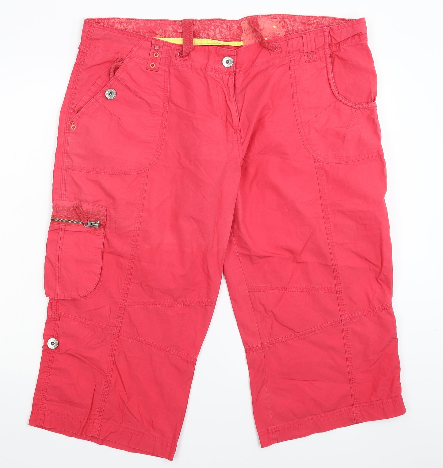 E-vie Womens Pink   Cargo Trousers Size 18 L21 in