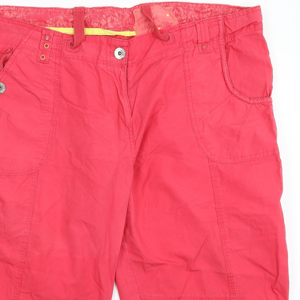 E-vie Womens Pink   Cargo Trousers Size 18 L21 in