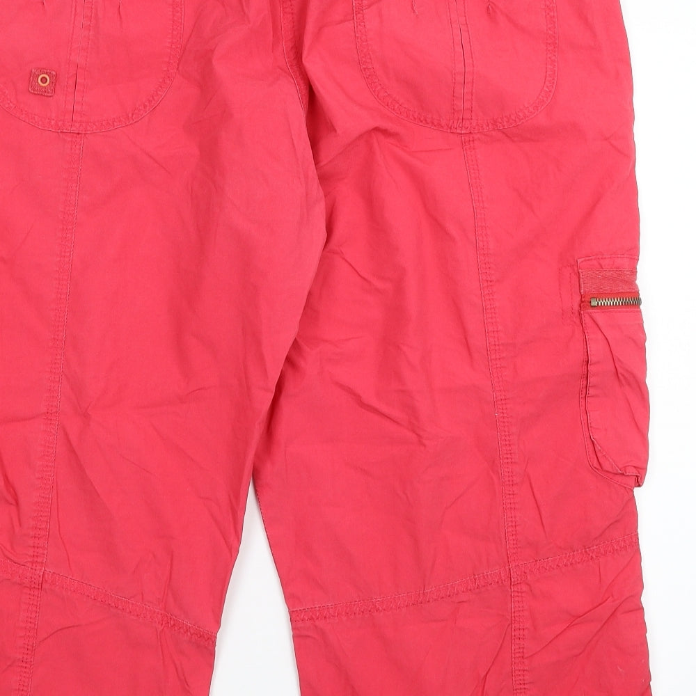 E-vie Womens Pink   Cargo Trousers Size 18 L21 in