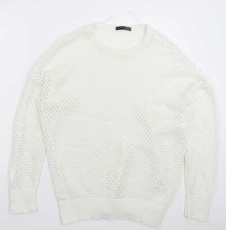 Atmosphere Womens White  Knit Pullover Jumper Size 18