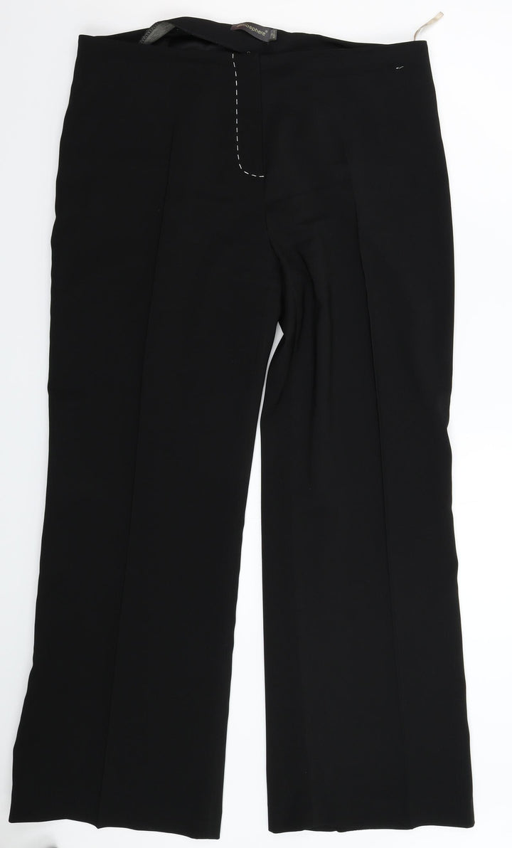 Atmosphere Womens Black   Dress Pants Trousers Size 16 L30 in