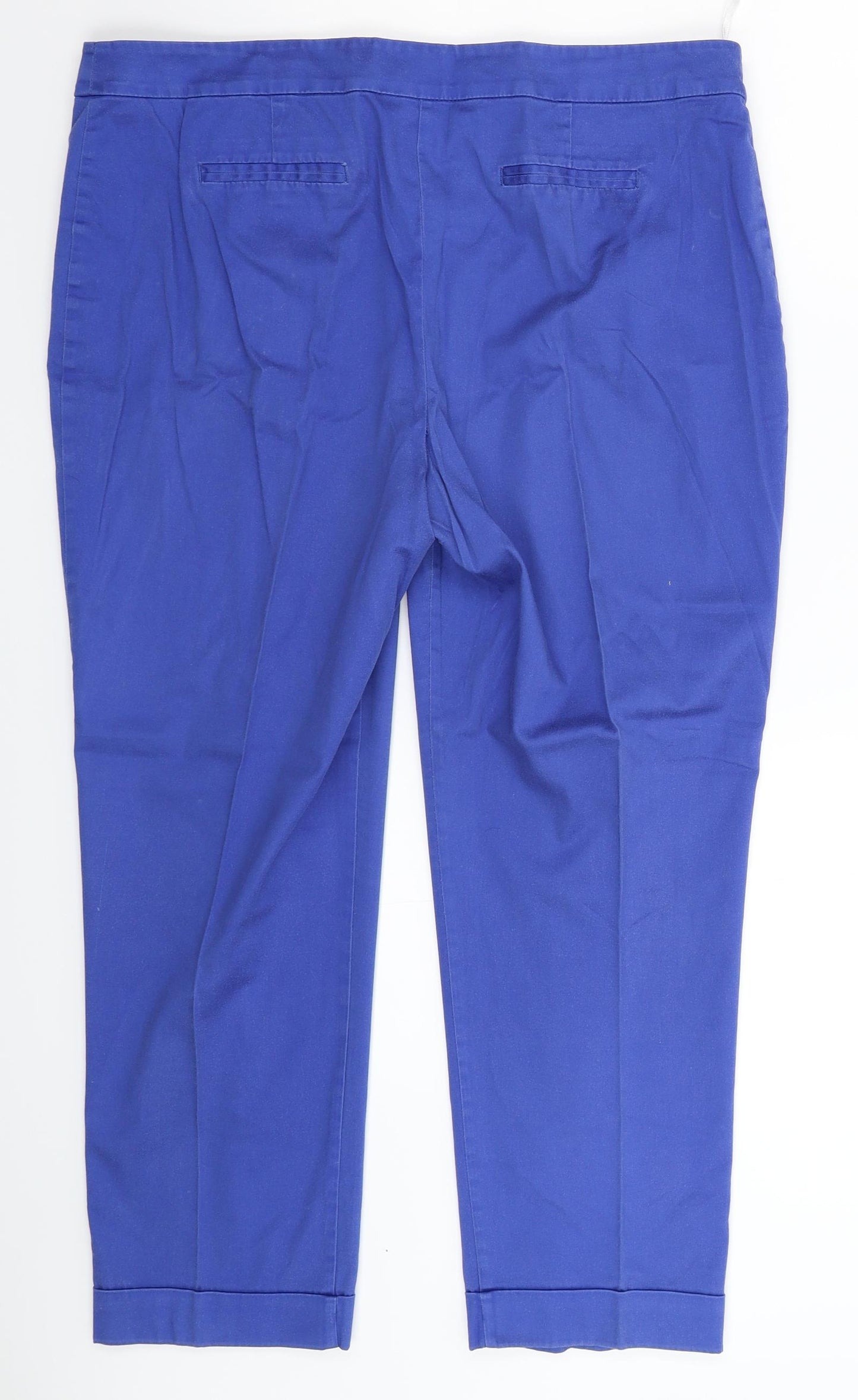 Dorothy Perkins Womens Blue   Chino Trousers Size 16 L26 in