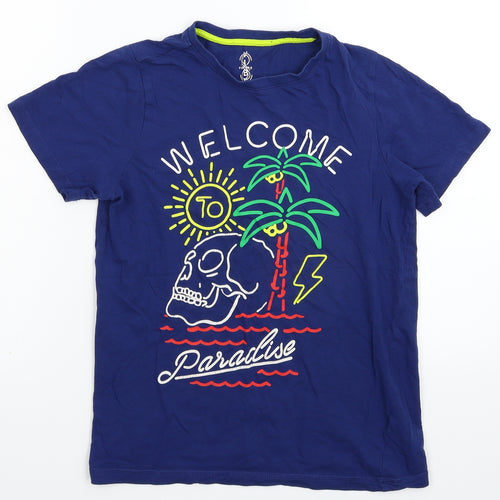 F&F Boys Blue   Basic T-Shirt Size 11-12 Years