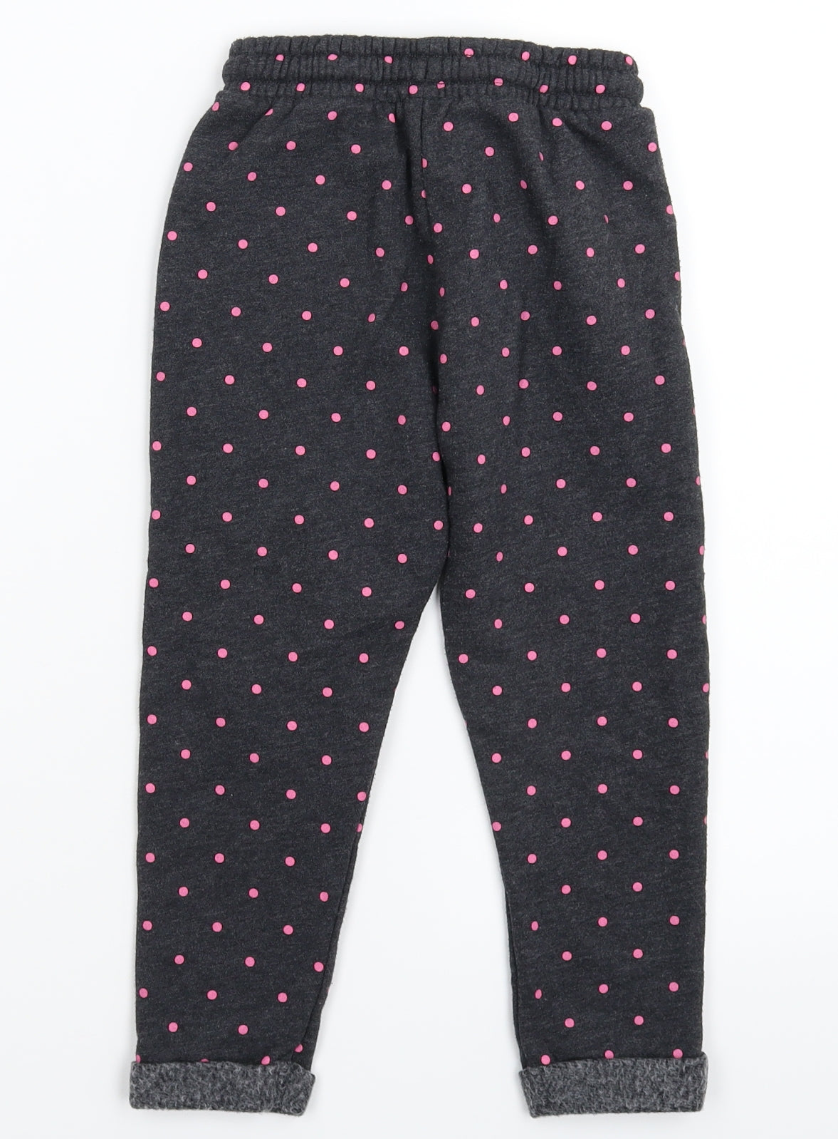 F&F Girls Grey Spotted  Sweatpants Trousers Size 4-5 Years