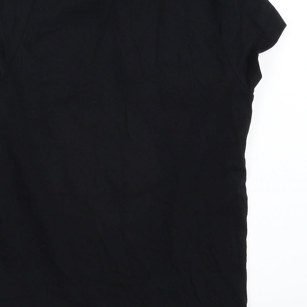 F&F Girls Black   Basic T-Shirt Size 5-6 Years  - Barbie