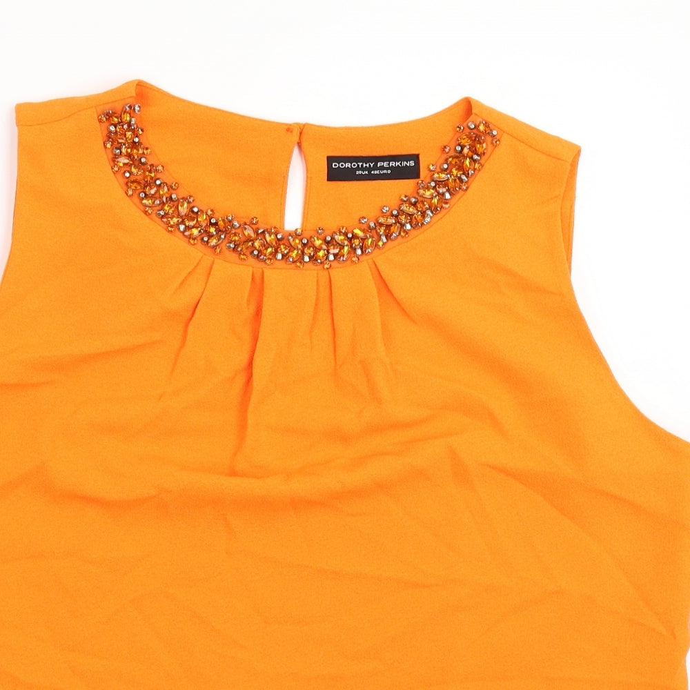Dorothy Perkins Womens Orange   Basic Blouse Size 20