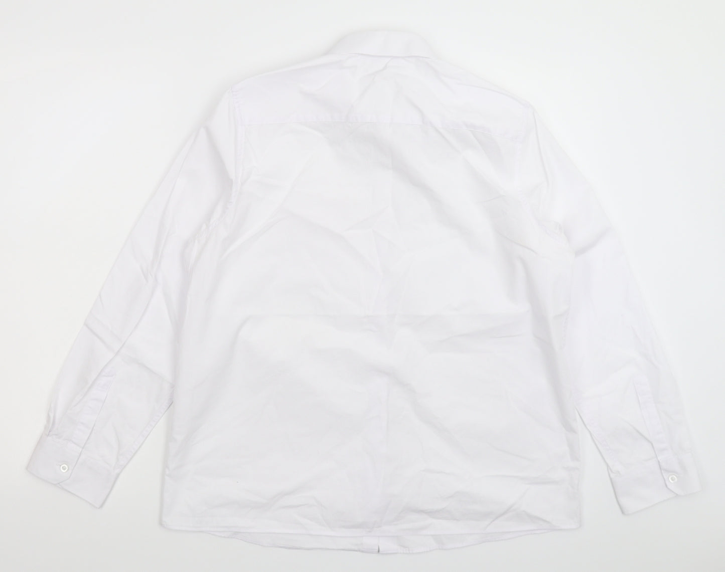 Marks and Spencer Girls White   Basic Button-Up Size 16 Years