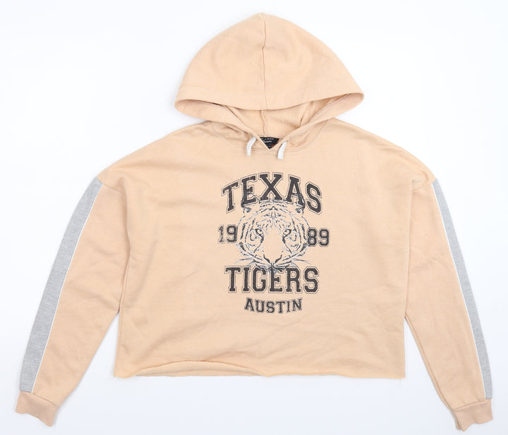 New Look Girls Beige Pullover Hoodie Size 14-15 Years