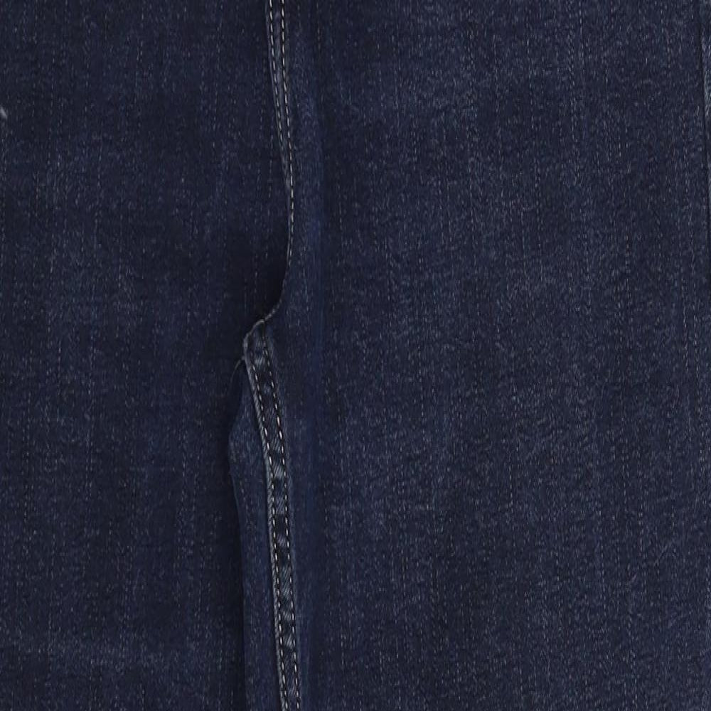 Per Una Womens Blue  Denim Straight Jeans Size 12 L28 in