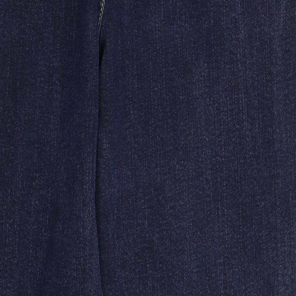 Per Una Womens Blue  Denim Straight Jeans Size 12 L28 in