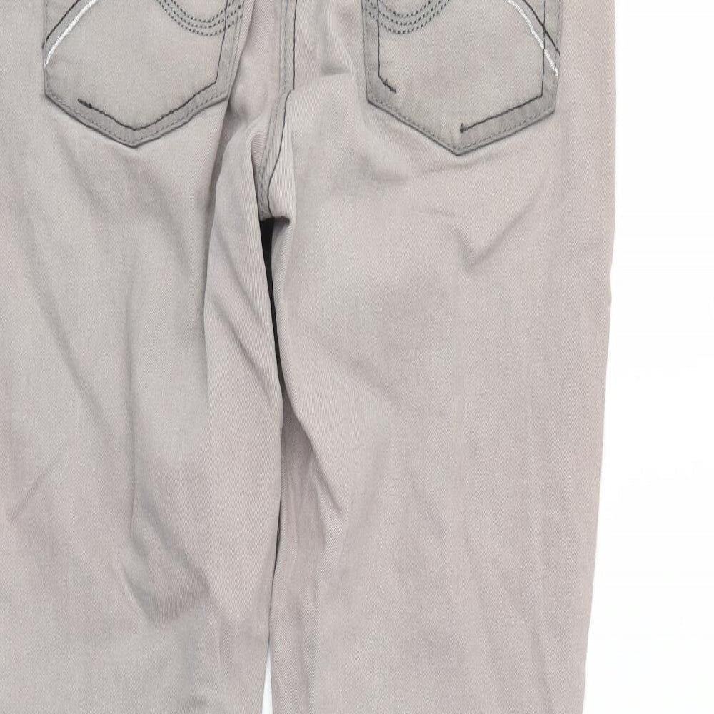 yesyes Womens Grey  Denim Straight Jeans Size 12 L24 in