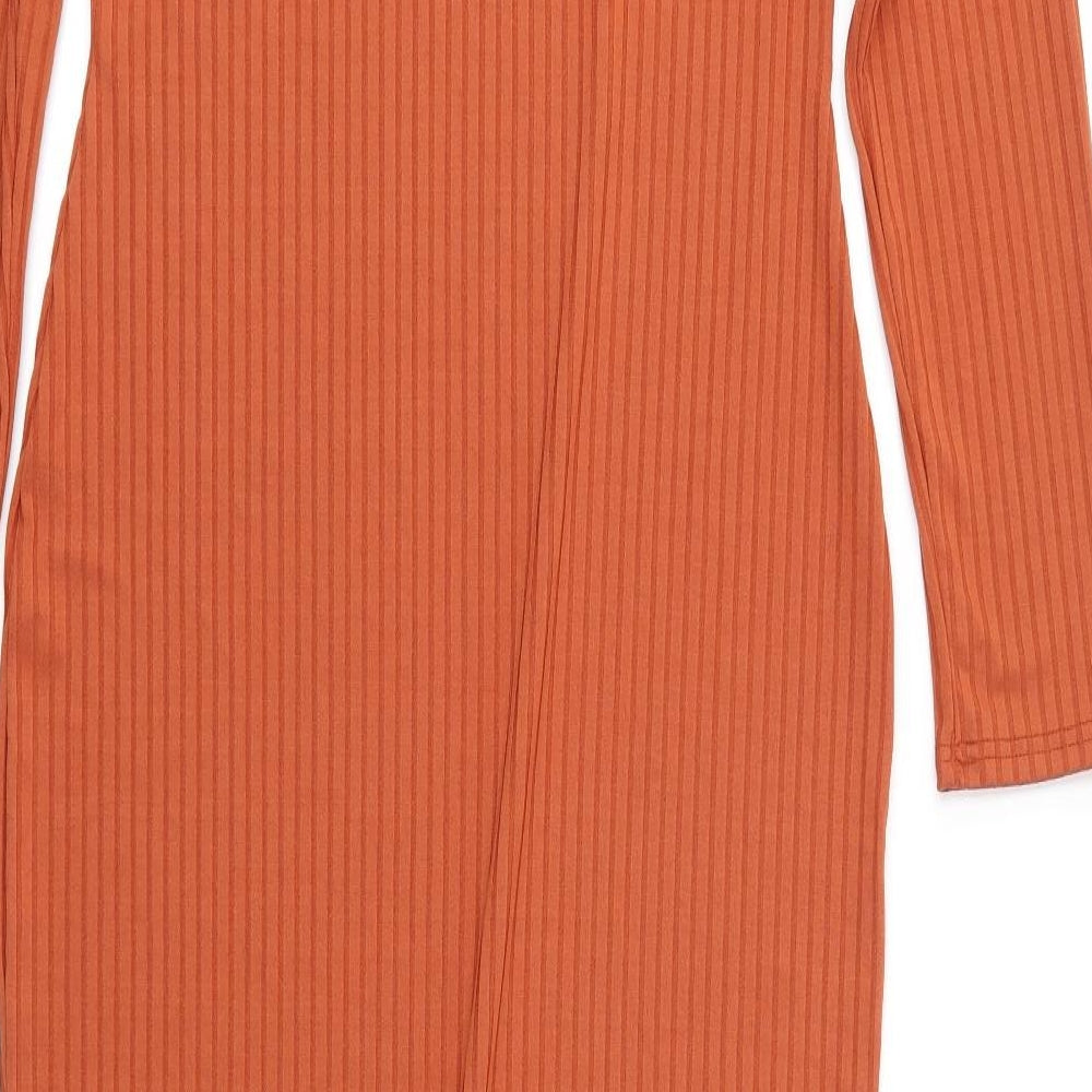 Boohoo Womens Orange   Ball Gown  Size 16