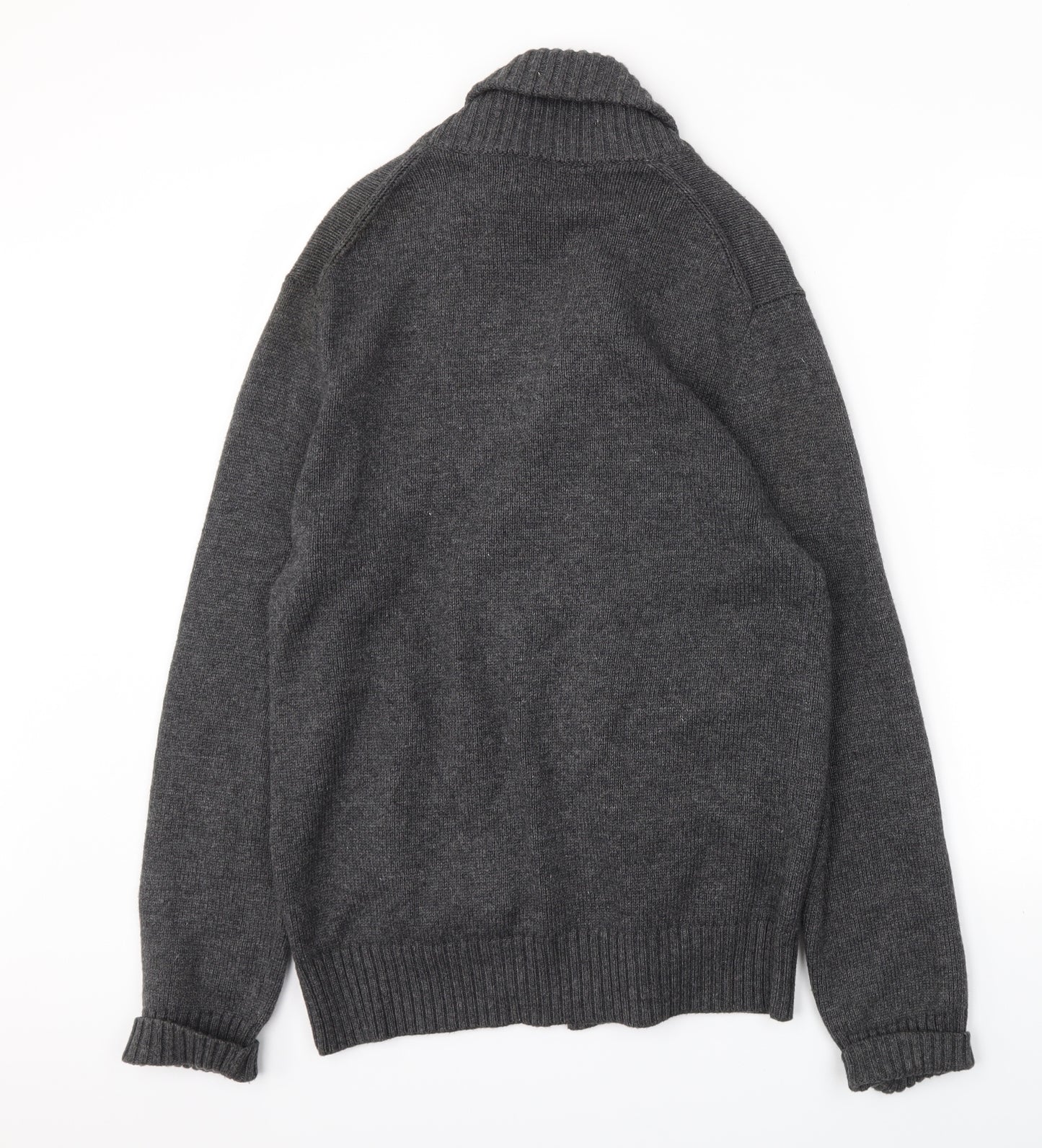 Preworn Mens Grey   Cardigan Jumper Size M
