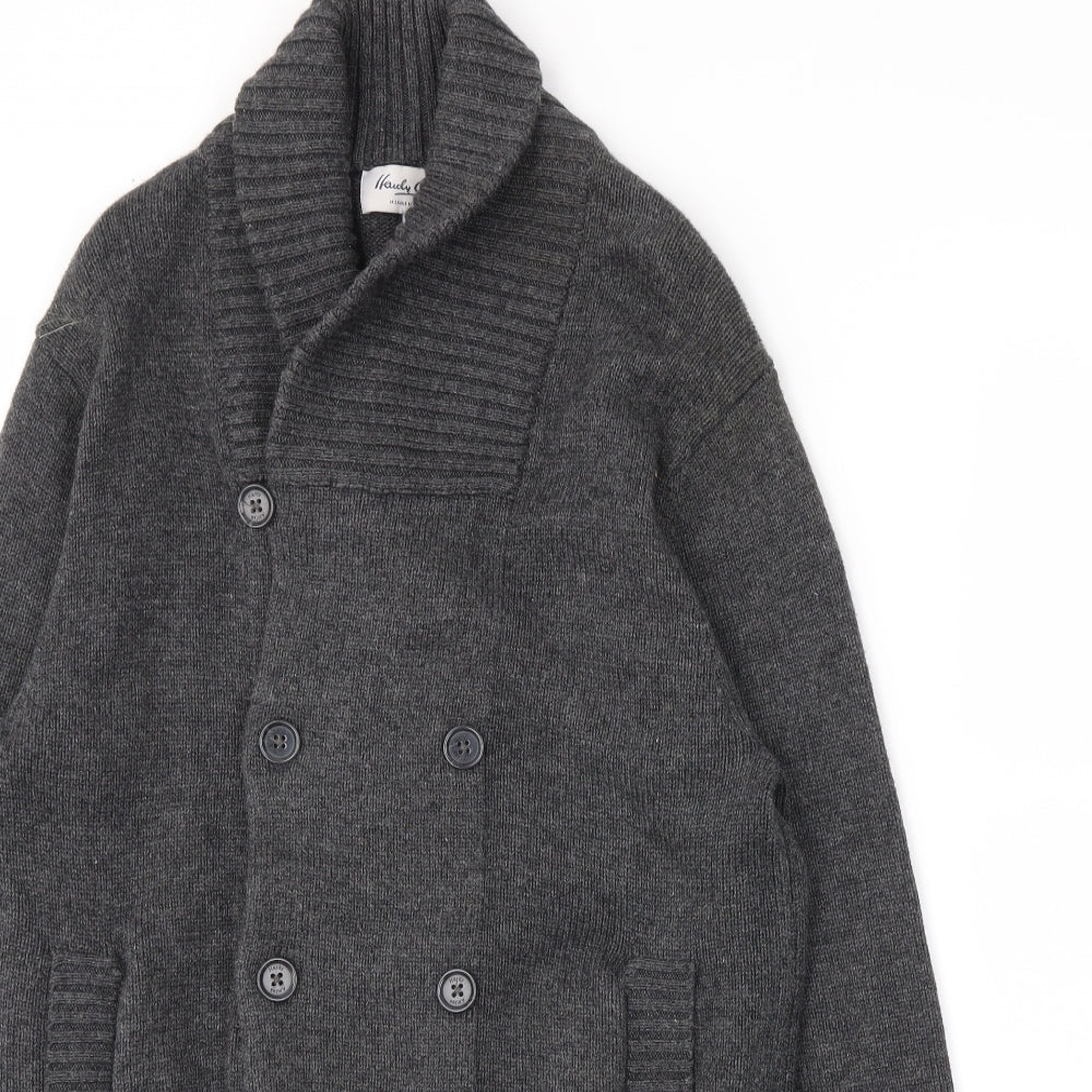 Preworn Mens Grey   Cardigan Jumper Size M