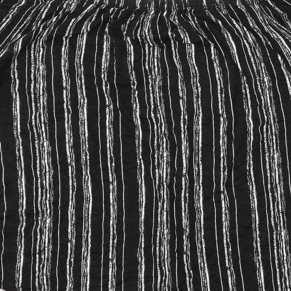 George Womens Black Striped  Basic Blouse Size 18