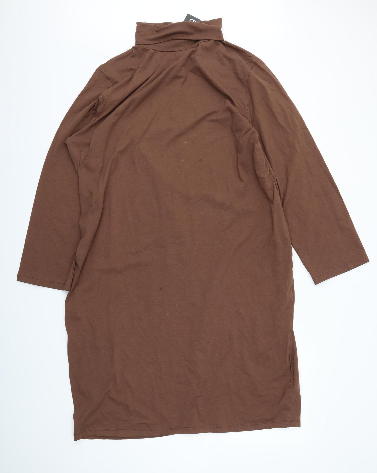 Boohoo Womens Brown   Tunic Blouse Size 26