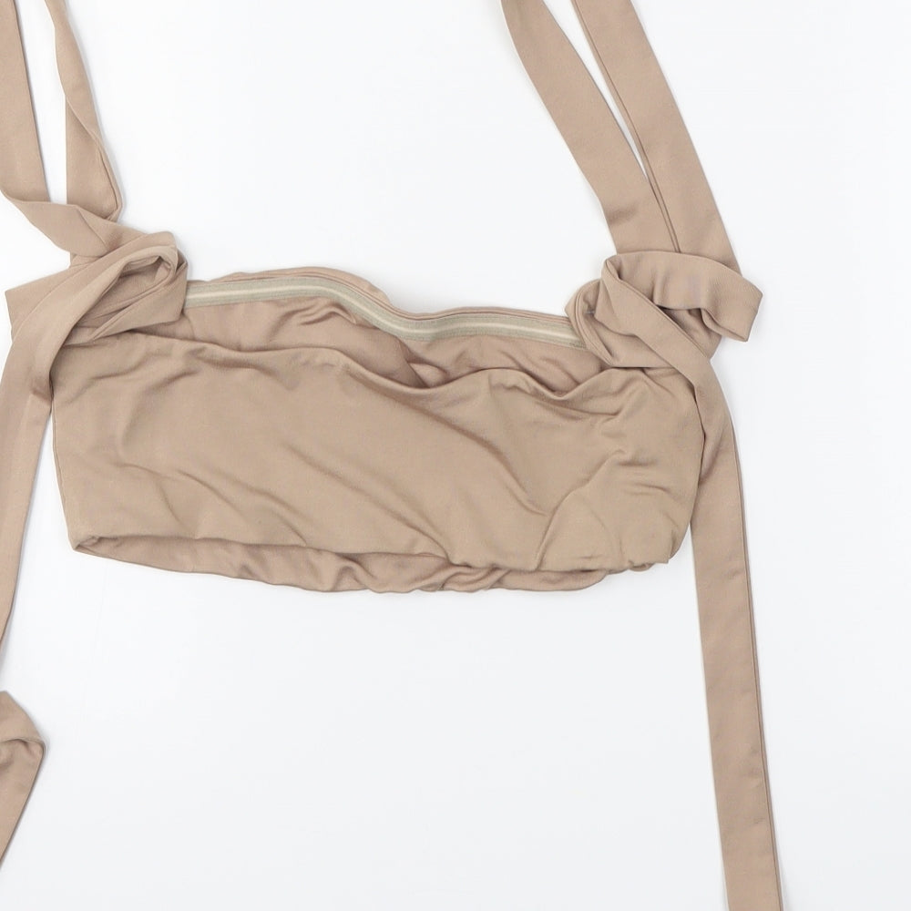 ohh polly Womens Beige   Cropped Tank Size 8