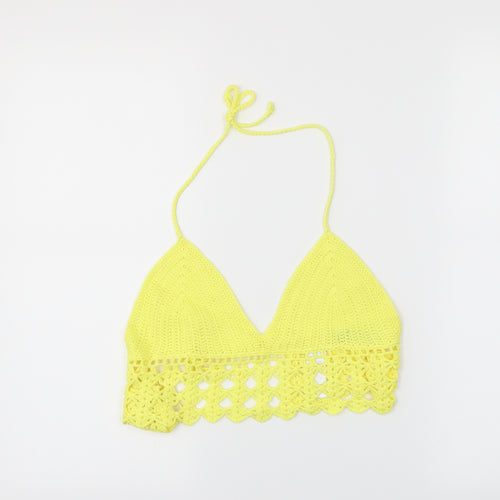 Atmosphere Womens Yellow   Cropped Tank Size XS