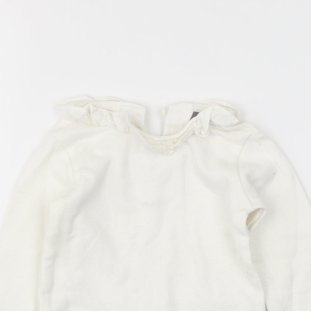 NEXT Girls White   Tunic T-Shirt Size 12-18 Months