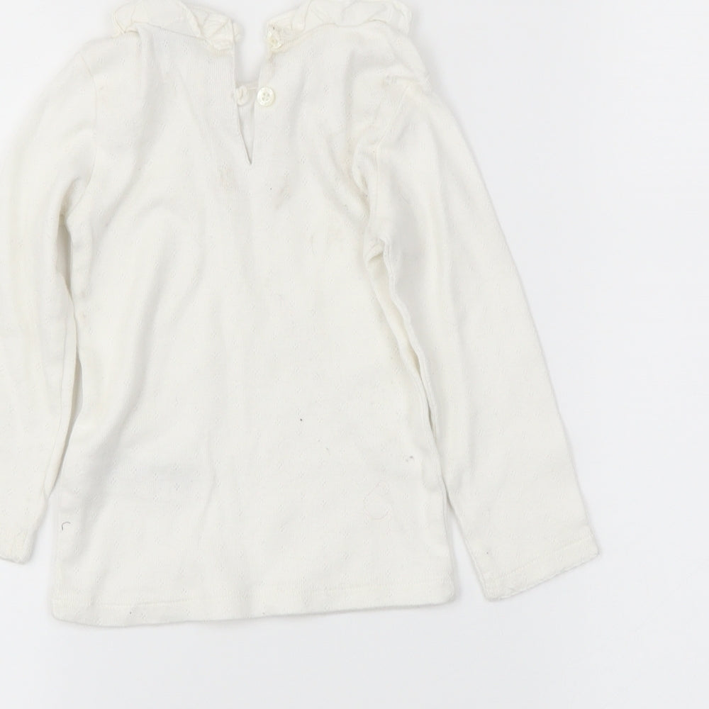 NEXT Girls White   Tunic T-Shirt Size 12-18 Months