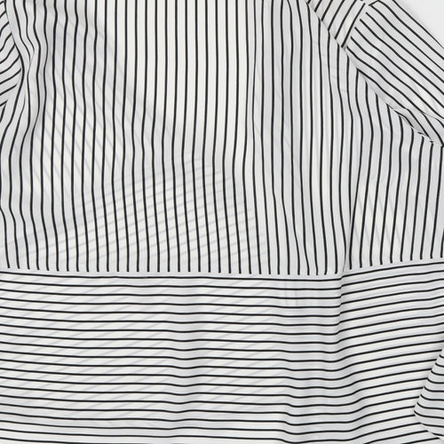 capsule  Womens White Striped  Basic Button-Up Size 26