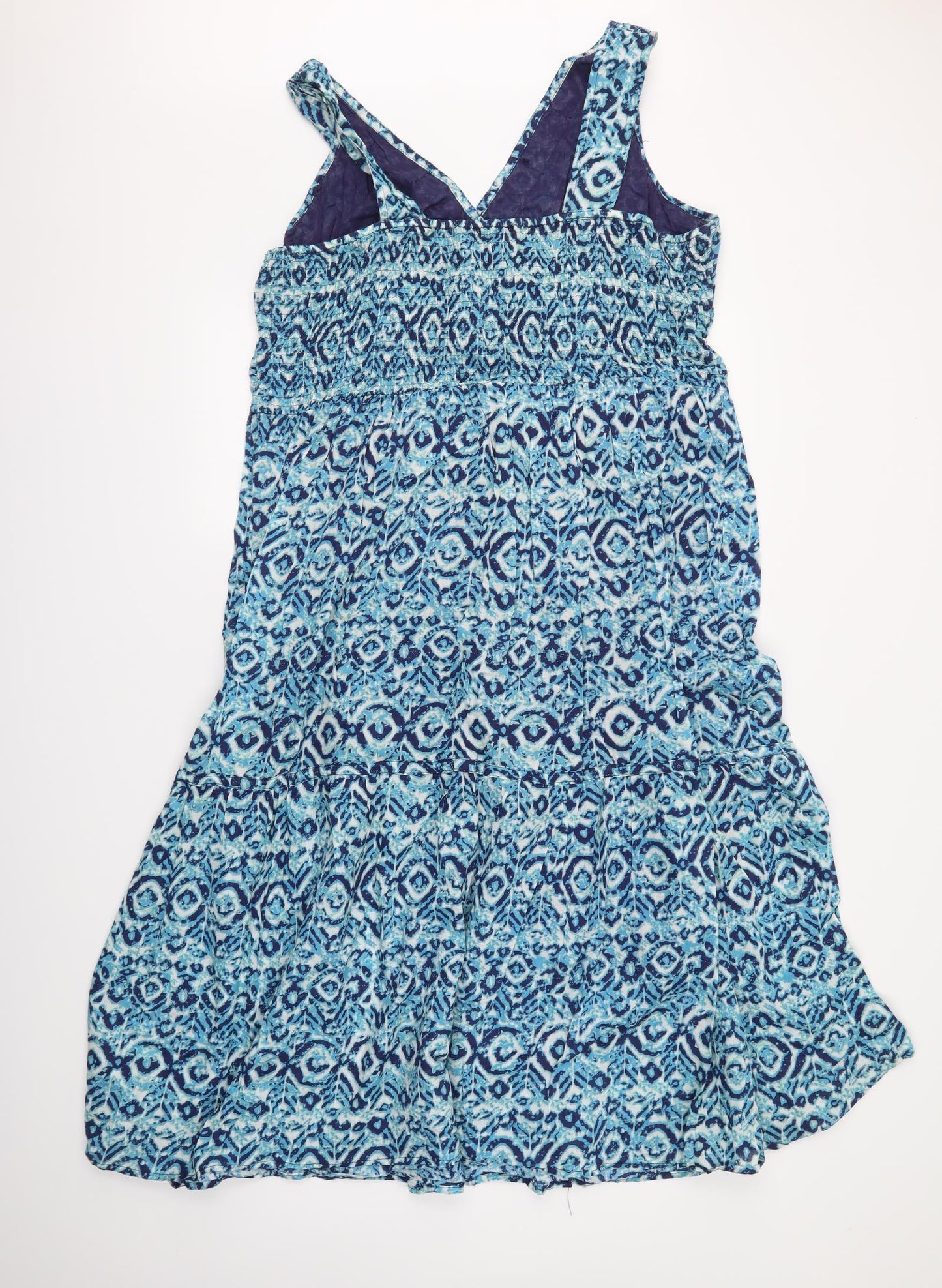 isle Womens Blue Batik  Trapeze & Swing  Size 22