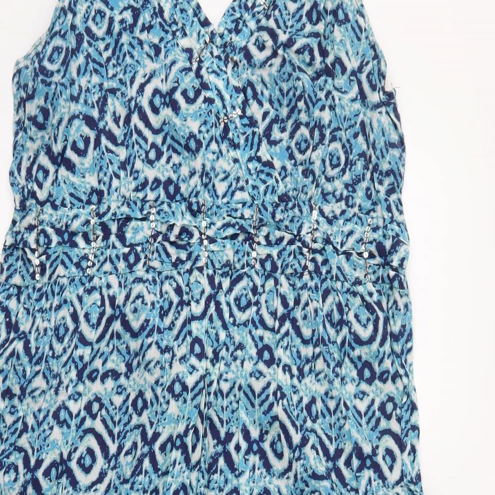 isle Womens Blue Batik  Trapeze & Swing  Size 22
